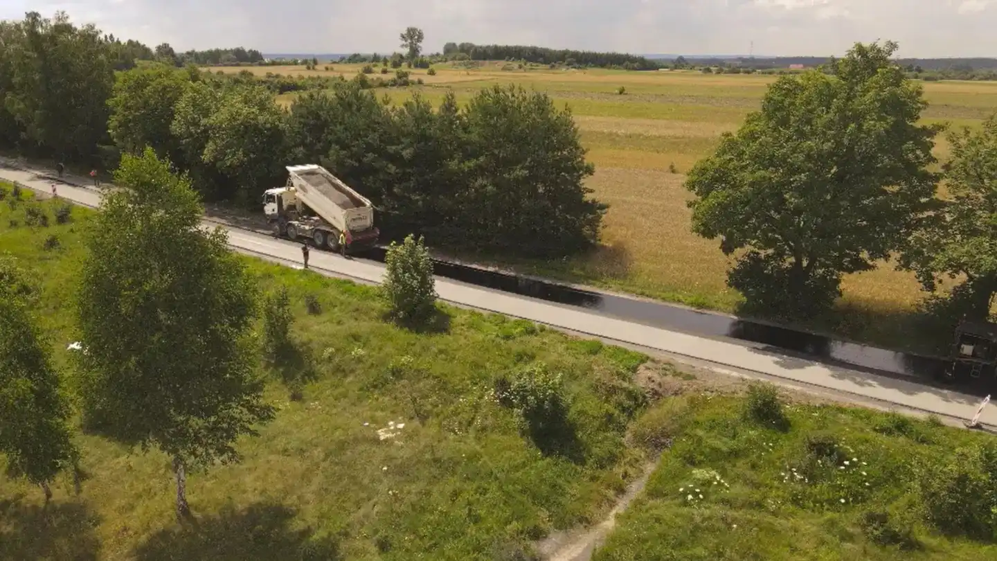 Reconstruction of county road Dobrut-Śniadków-Lipienice – view 2