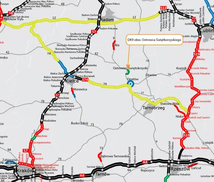 Construction of the Ostrowiec Świętokrzyski bypass – view 5