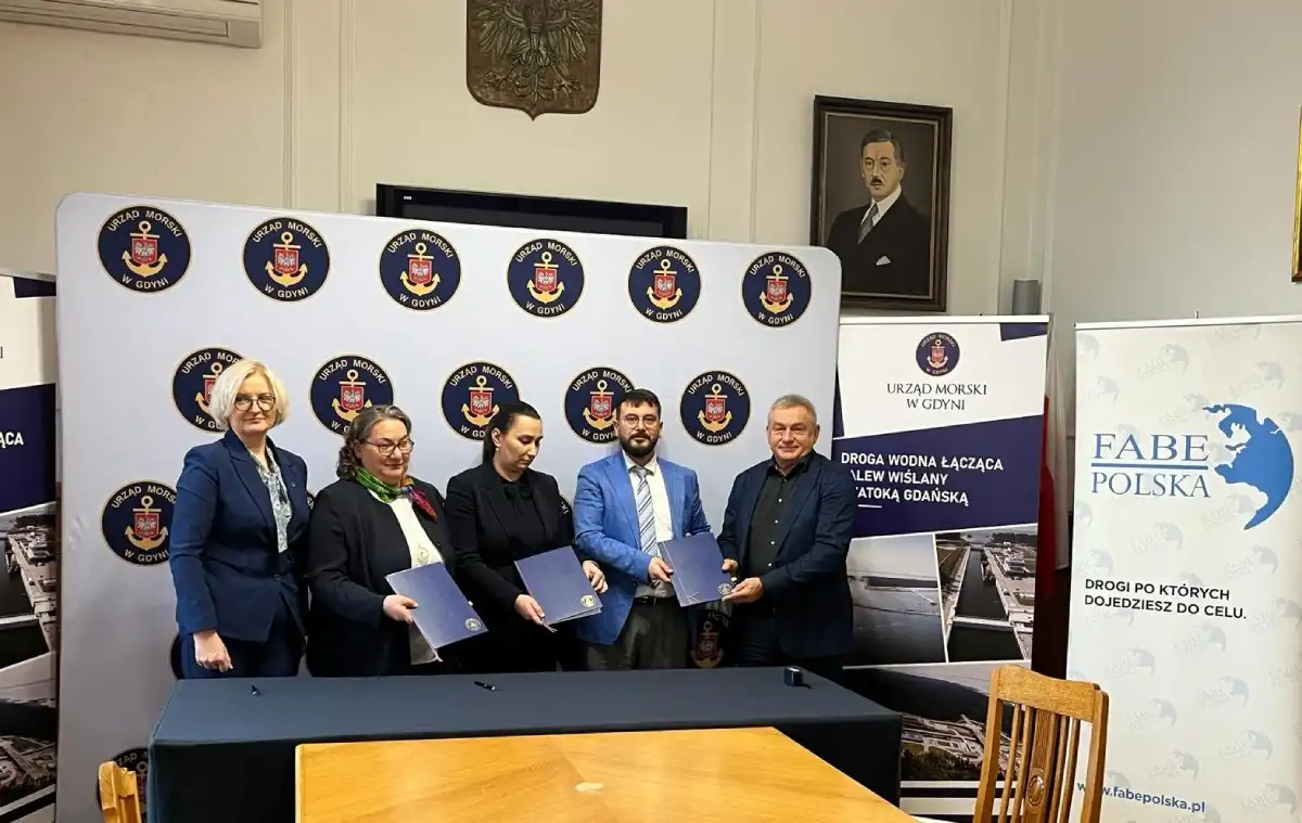 Dredging works on the Elbląg River – view 1