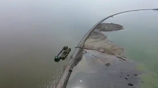 Dredging works on the Elbląg River – view 4