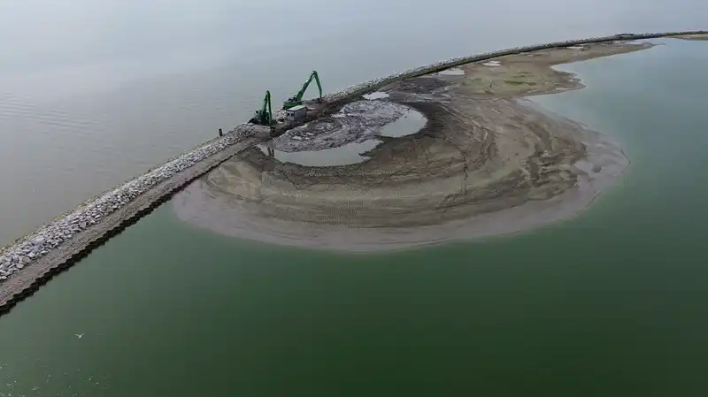 Dredging works on the Elbląg River – view 4